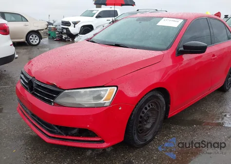 2015 Volkswagen Jetta 2.0L S from USA, damaged, VIN 3VW2K7AJ2FM328042